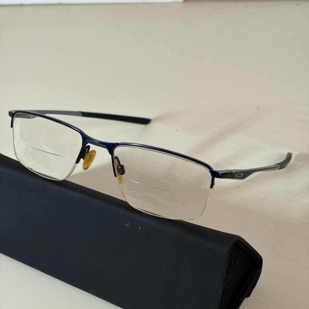 Oakley Socket 5.5 OX3218-0352 Matte Midnight Blue Half Rim Eyeglass Frames ONLY